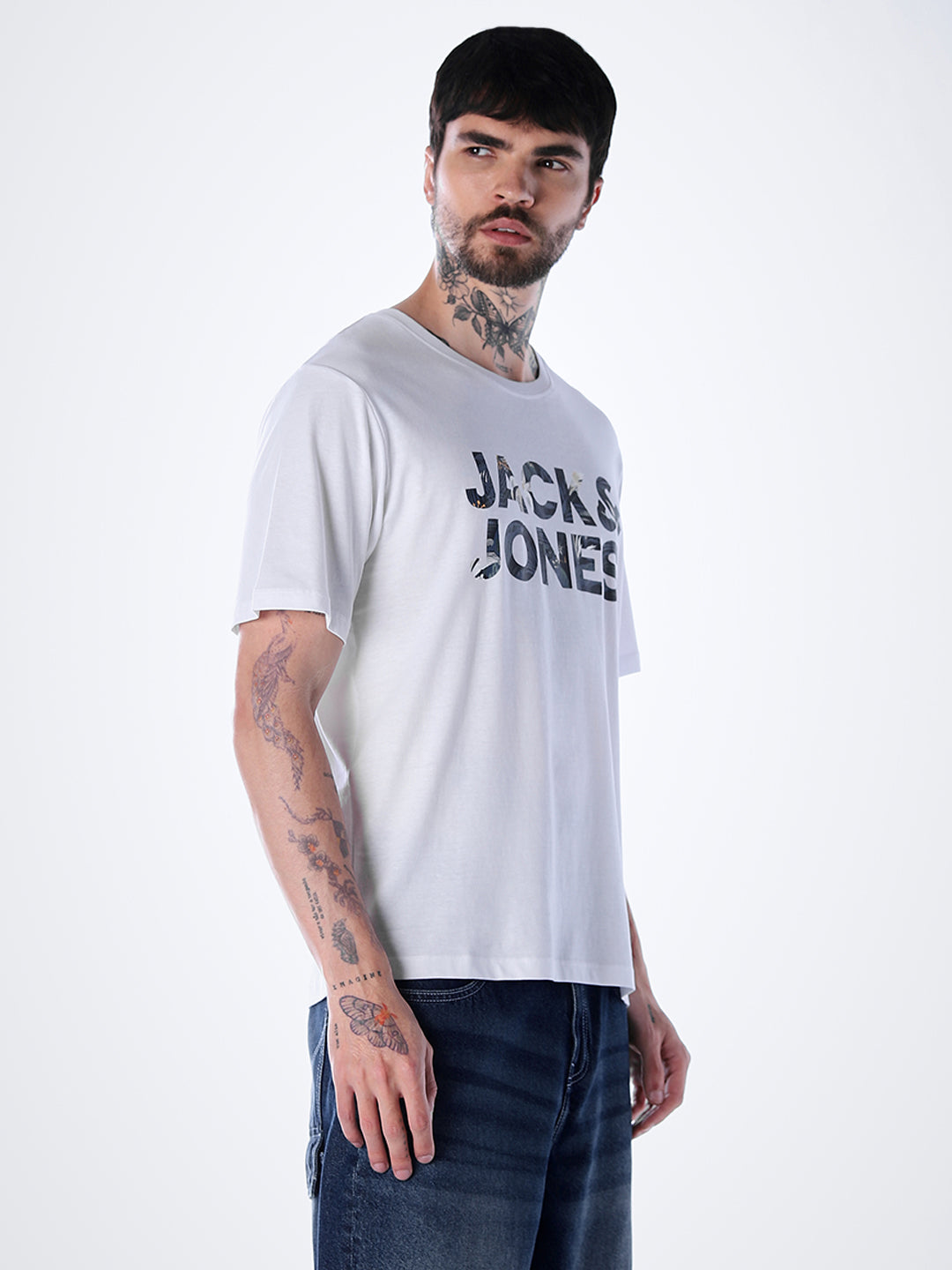 Tropical Logo Print T-shirt - White