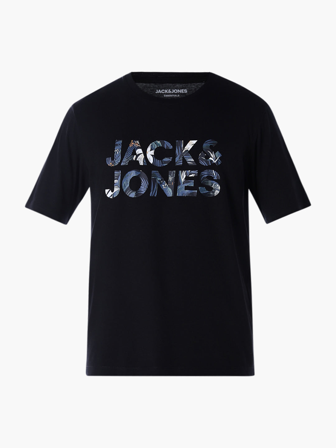 Tropical Logo Print T-shirt - Black