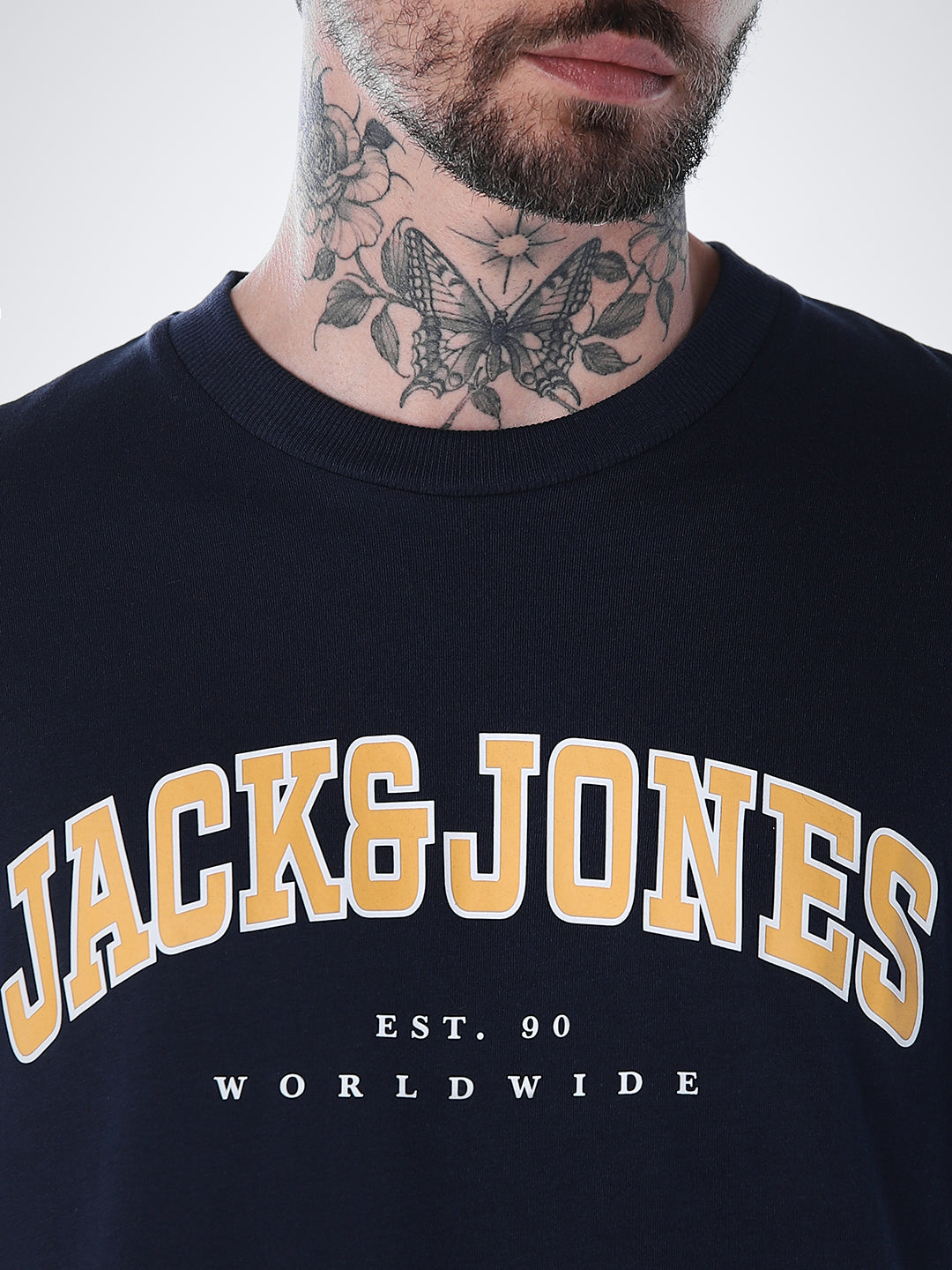 Varsity O-Neck T-shirt - Navy