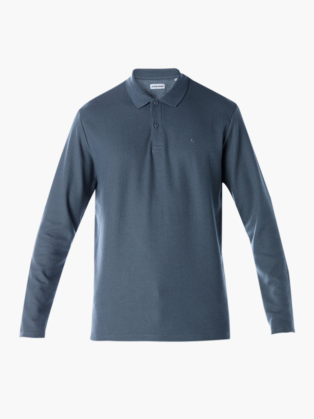 Regular Fit Full Sleeves Polo - Light Blue