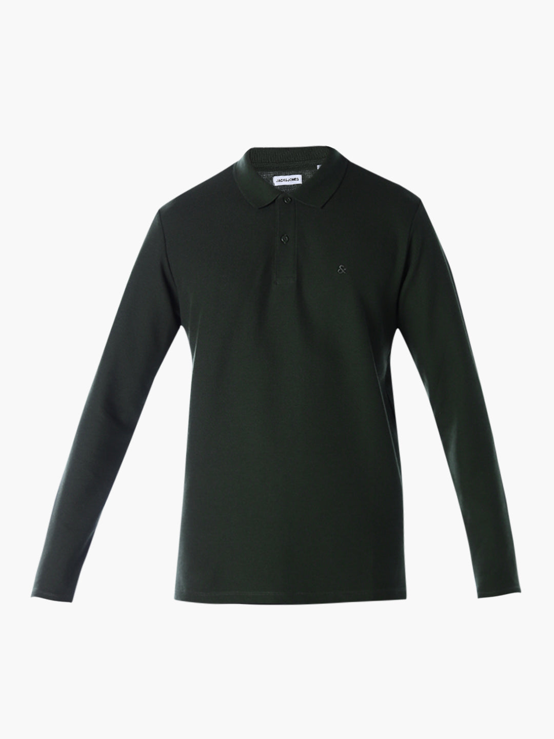 Regular Fit Full Sleeves Polo - Green