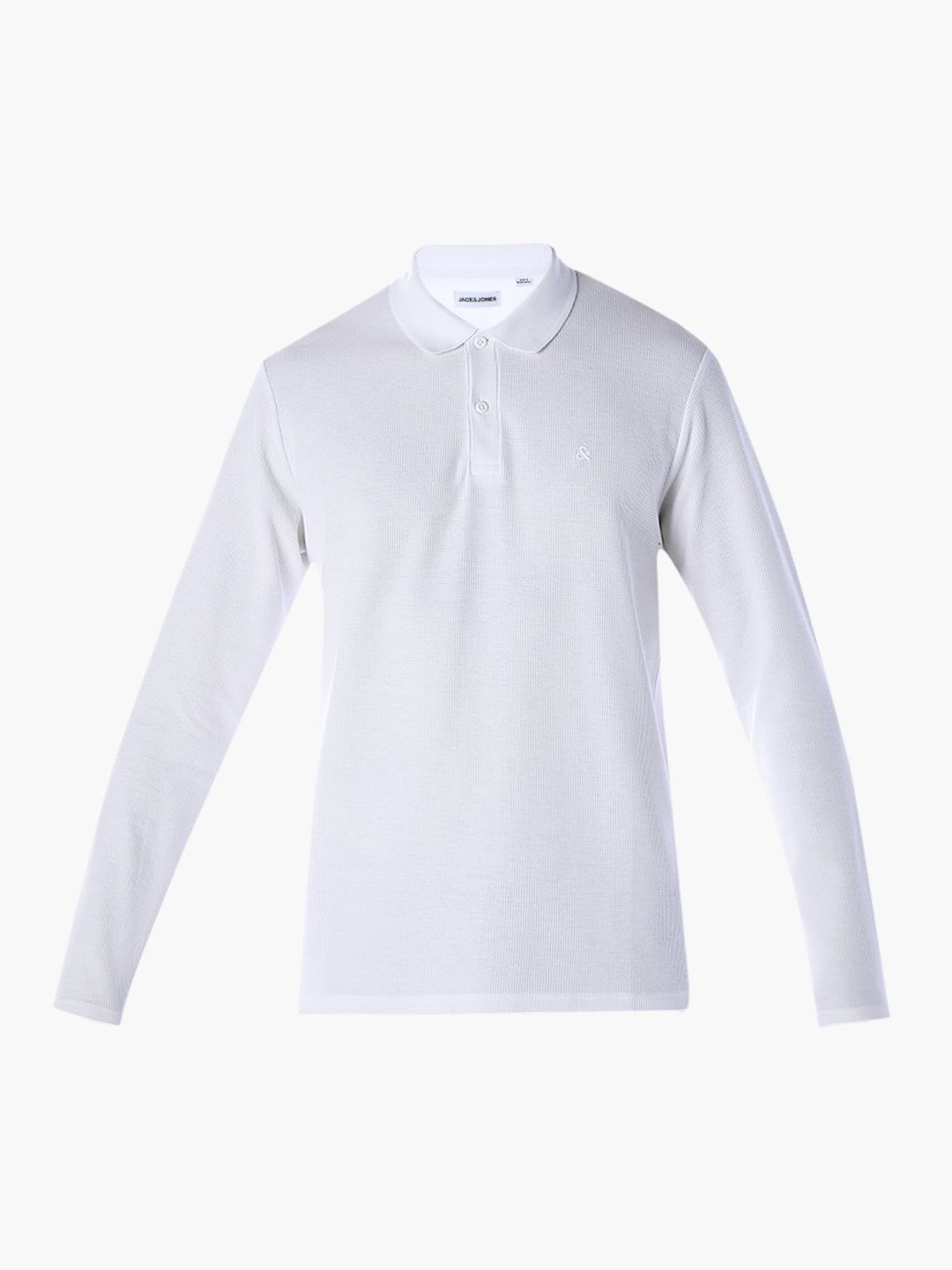 Regular Fit Full Sleeves Polo - White