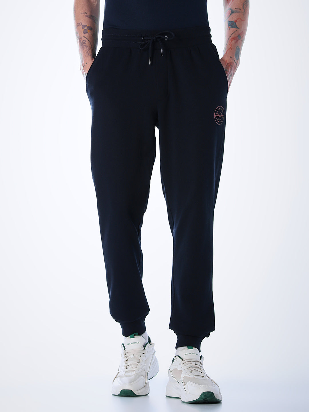 Regular Fit Cotton Sweatpants - Navy