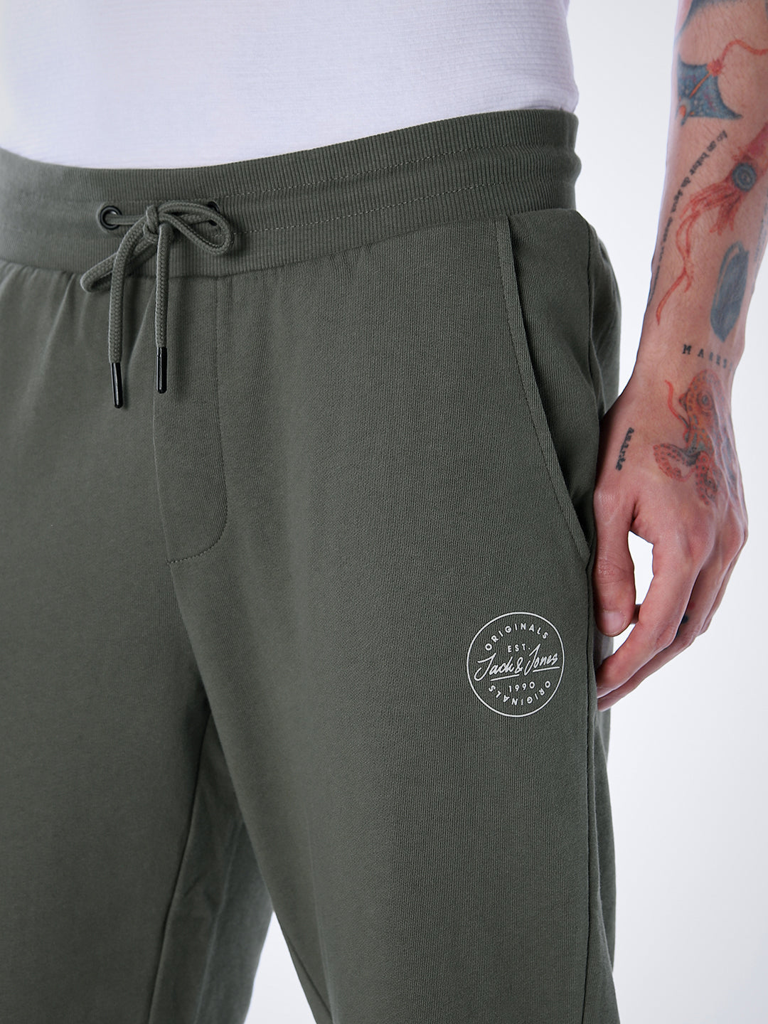 Regular Fit Cotton Sweatpants - Green