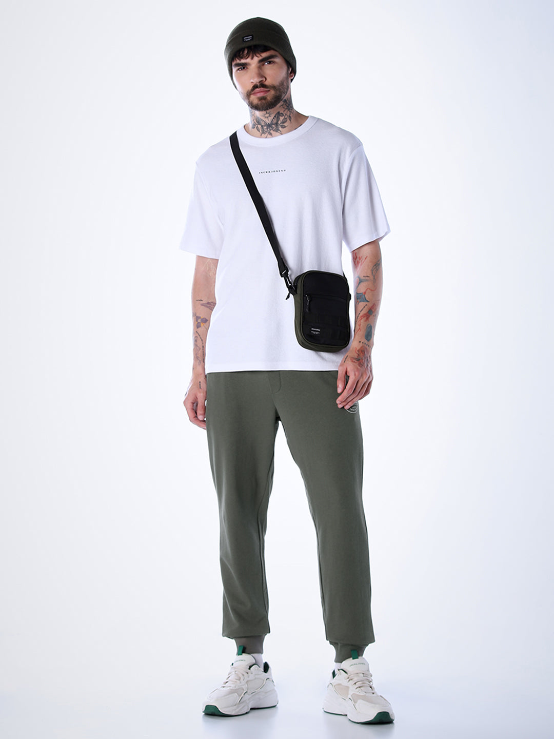 Regular Fit Cotton Sweatpants - Green