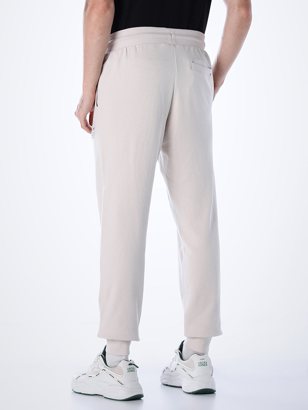 Regular Fit Cotton Sweatpants - Beige