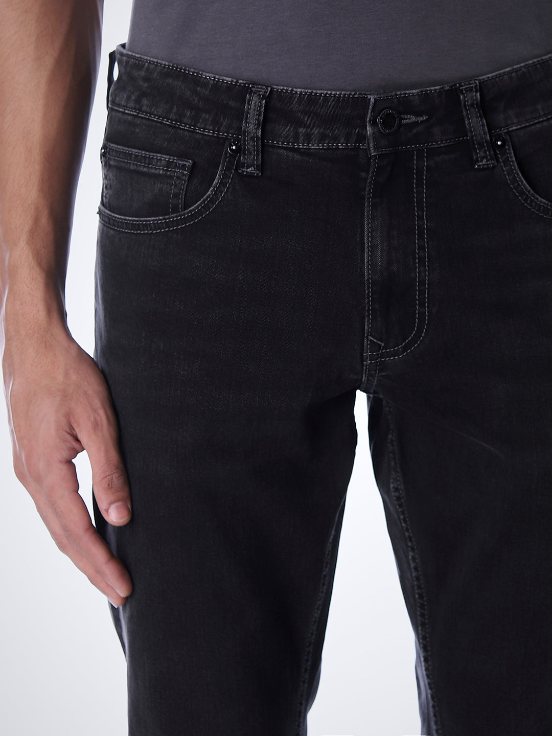 5 Pocket Low Rise Clark Regular Fit Jeans