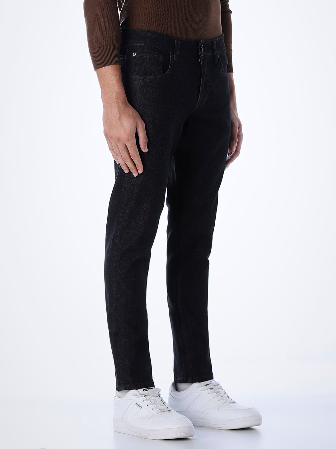 5 Pocket Glenn Slim Fit Jeans - Black