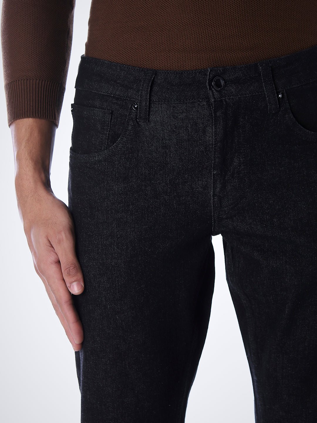 5 Pocket Glenn Slim Fit Jeans - Black