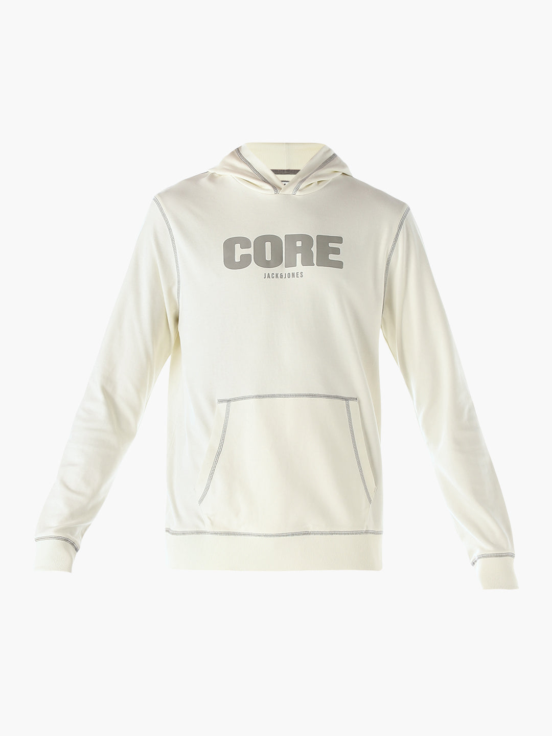 Contrast Stitch Hooded Sweatshirt