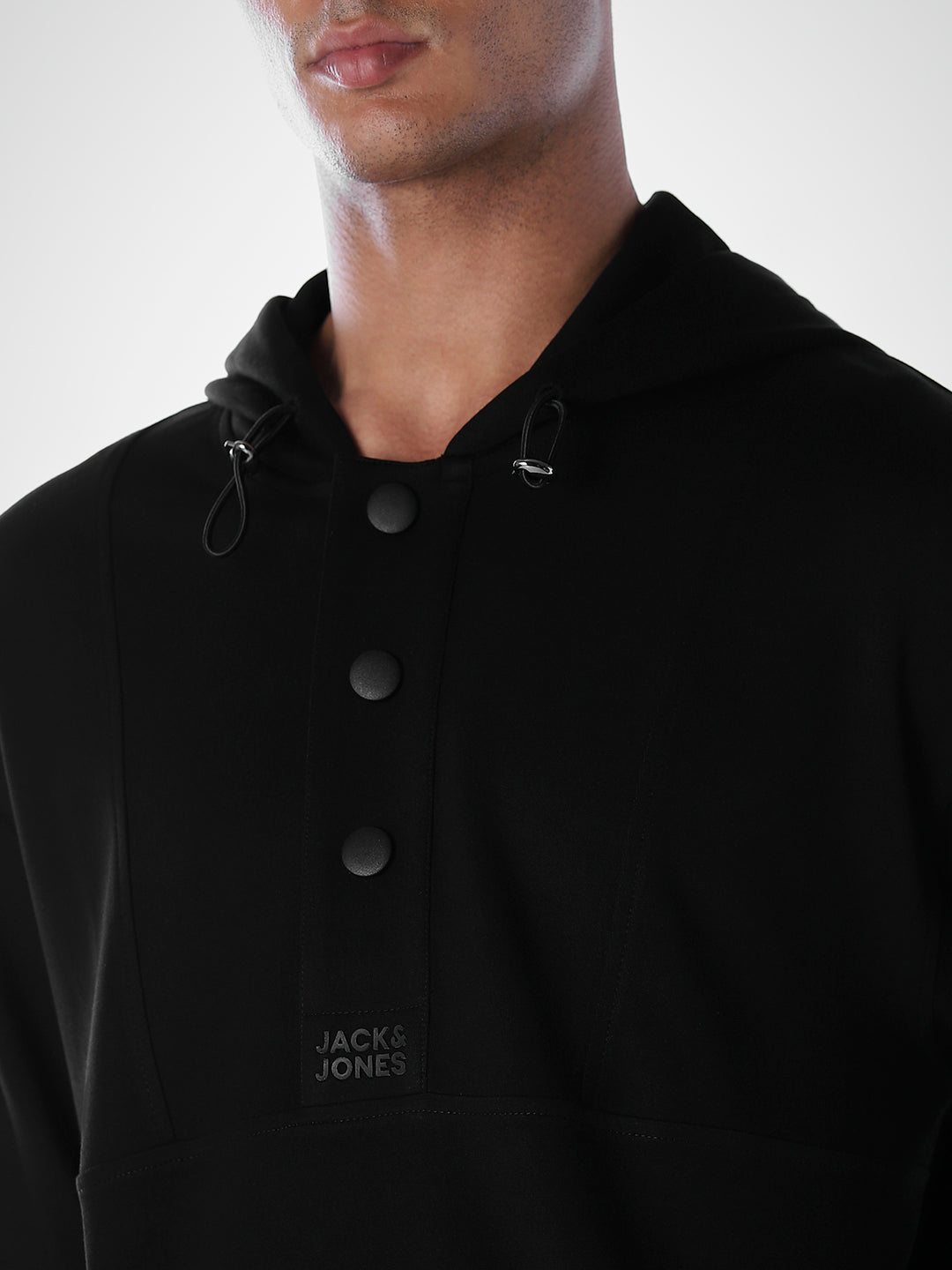 Hooded Oversized Black Sweatshirt