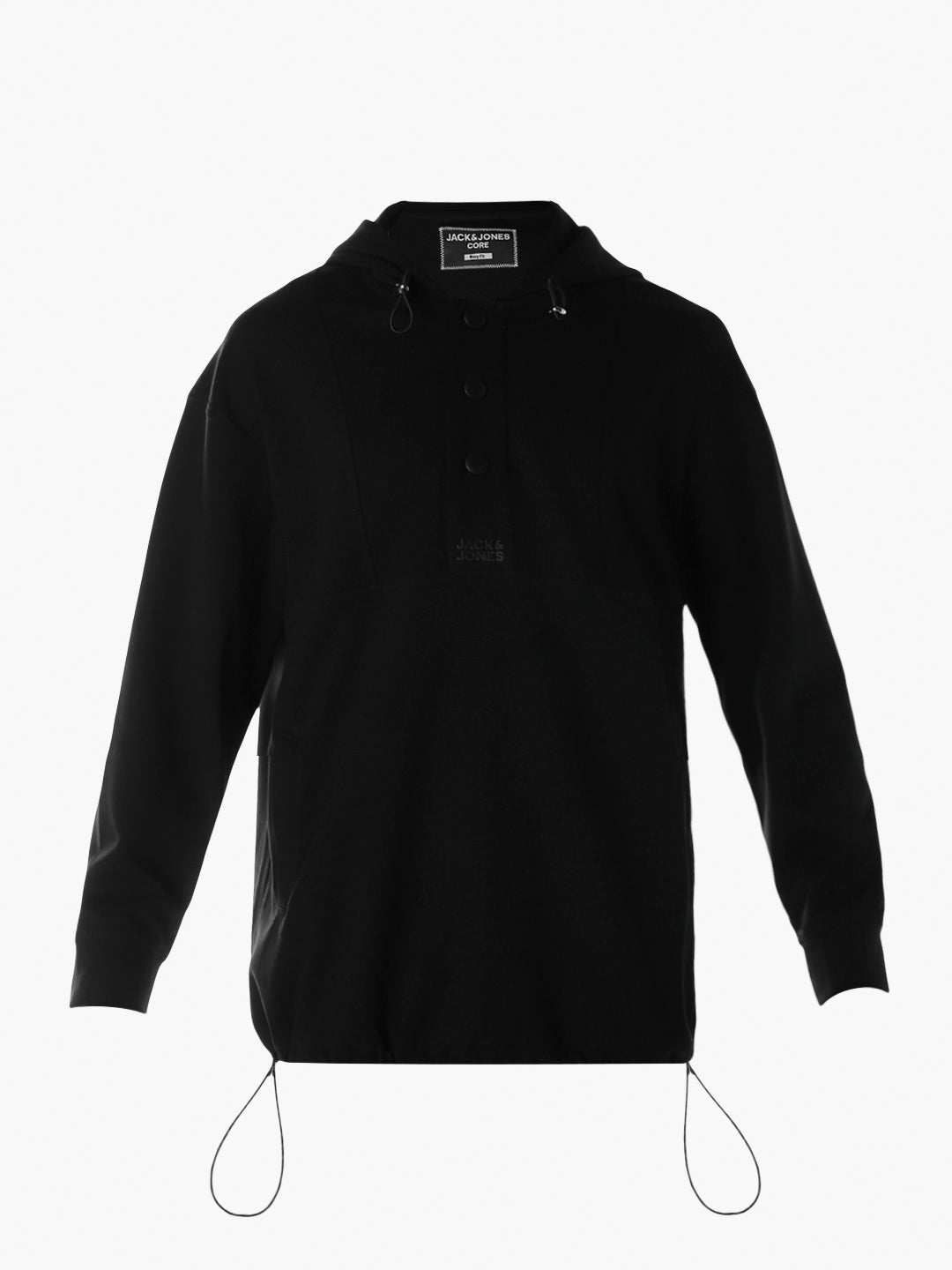 Hooded Oversized Black Sweatshirt