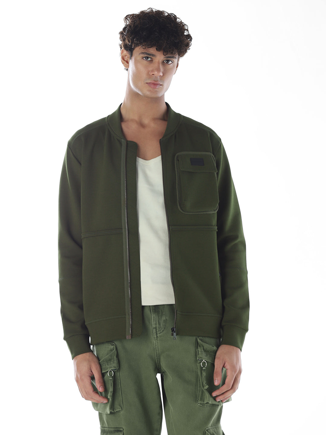 Oversized Front Open Sweatshirt