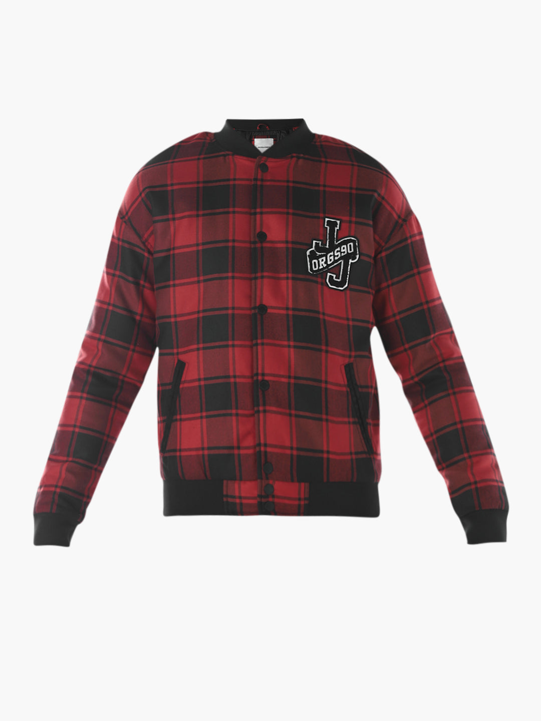 Red Check Bomber Jacket
