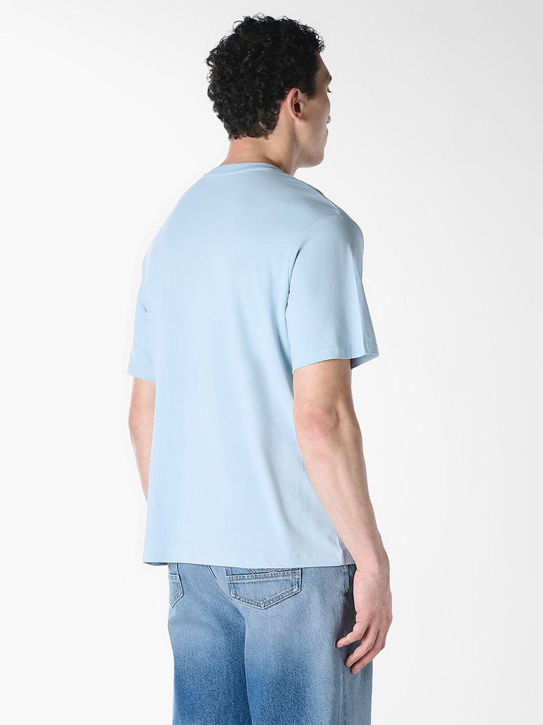 Light Blue Crew Neck T-shirt