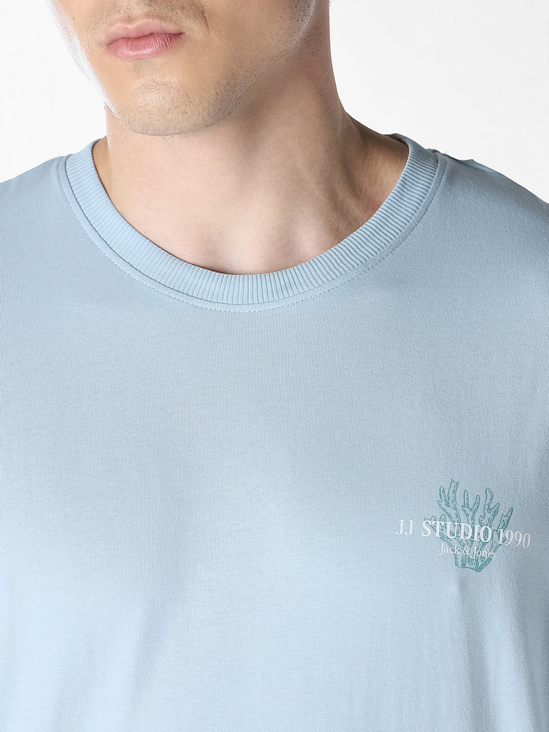 Light Blue Crew Neck T-shirt