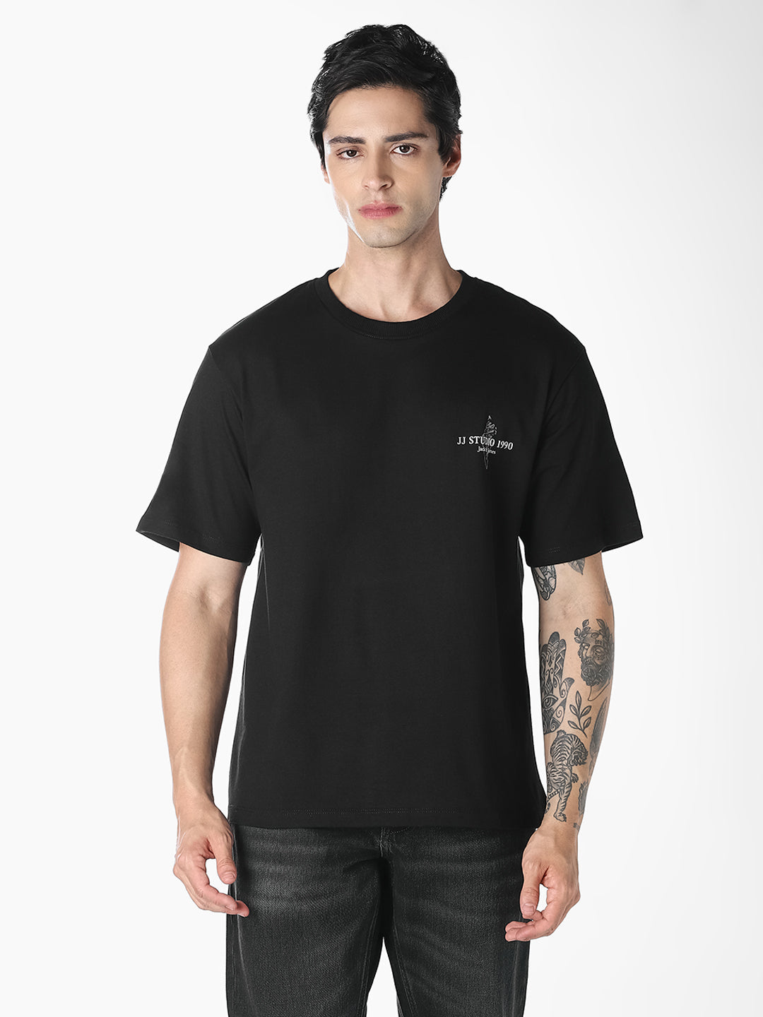 Black Crew Neck T-shirt