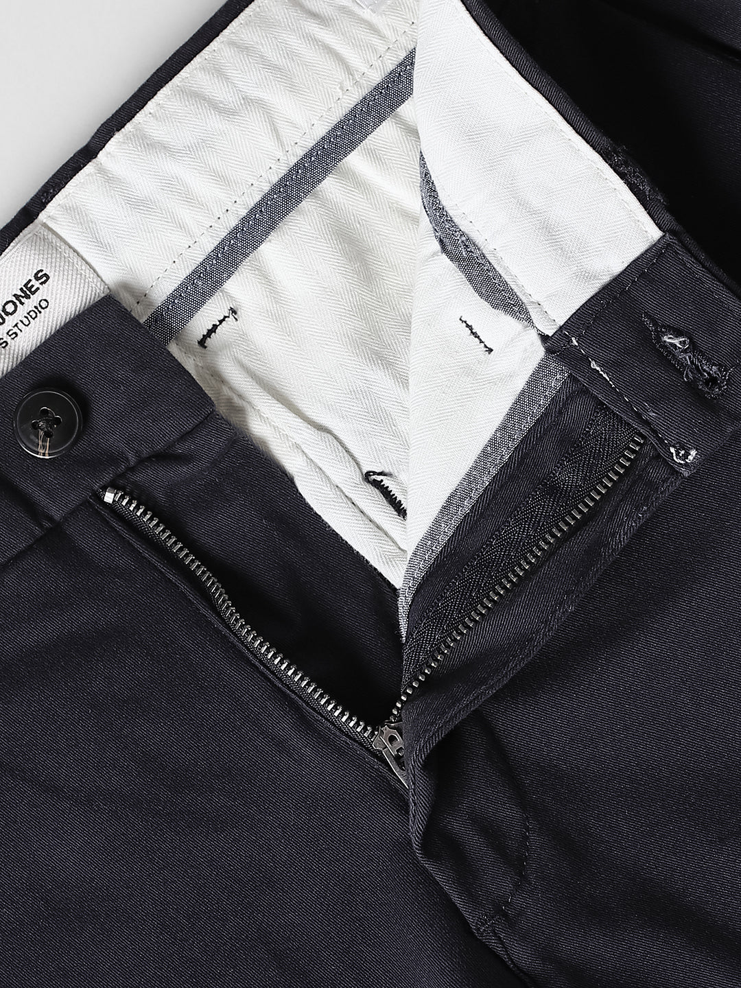 Dark Navy Belted Chino Shorts
