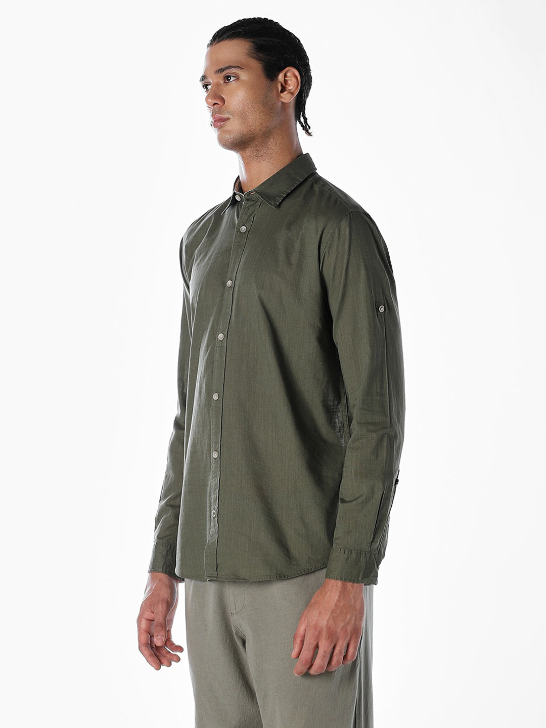 Cotton Slub Full Sleeves Shirt