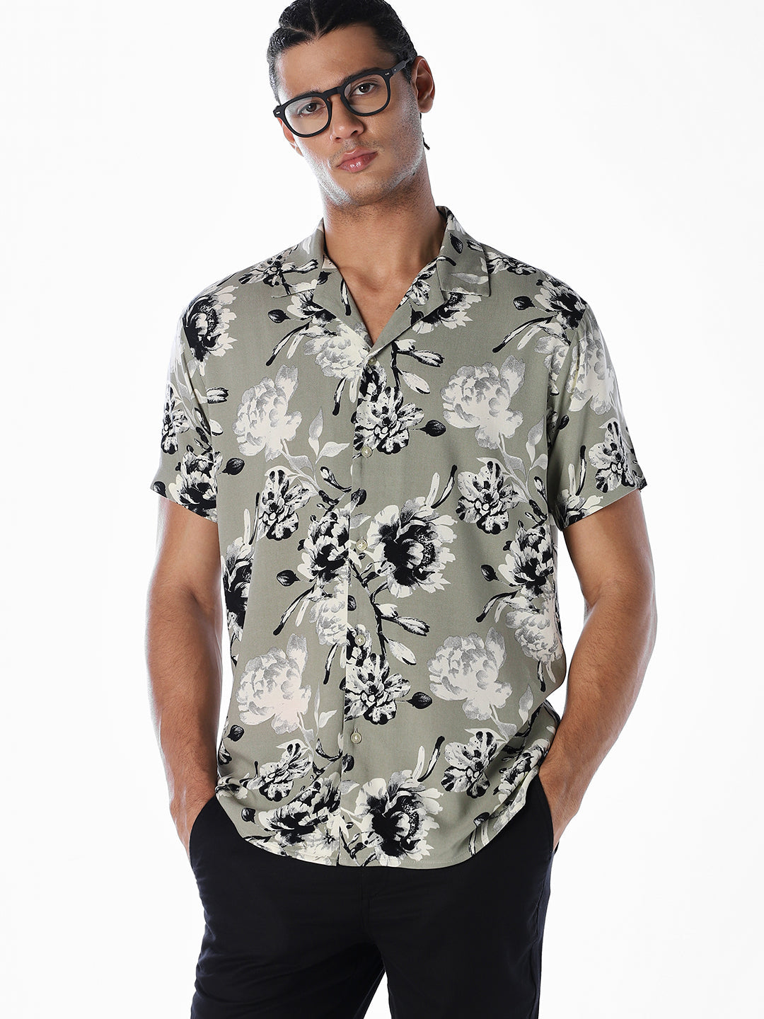 Printed Resort Collar Comfort Fit Shirt