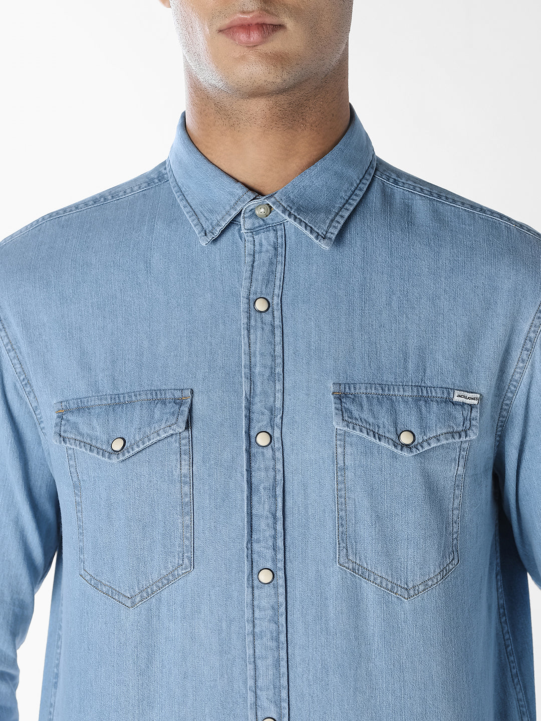 Blue Full Sleeves Denim Shirt