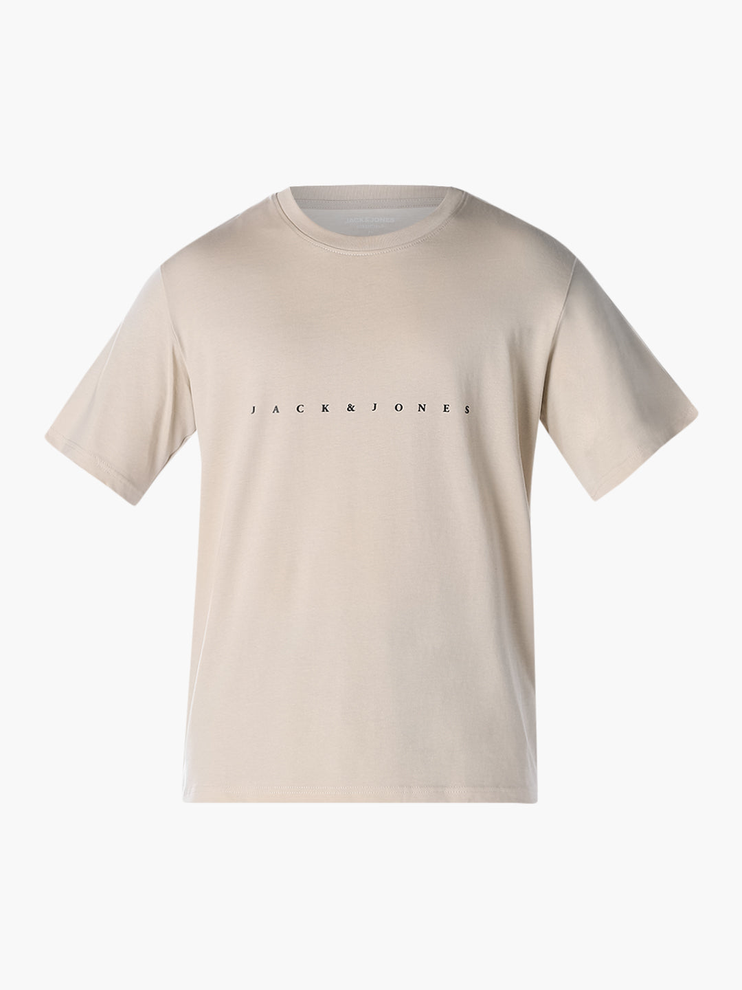 Beige Boxy Fit T-shirt