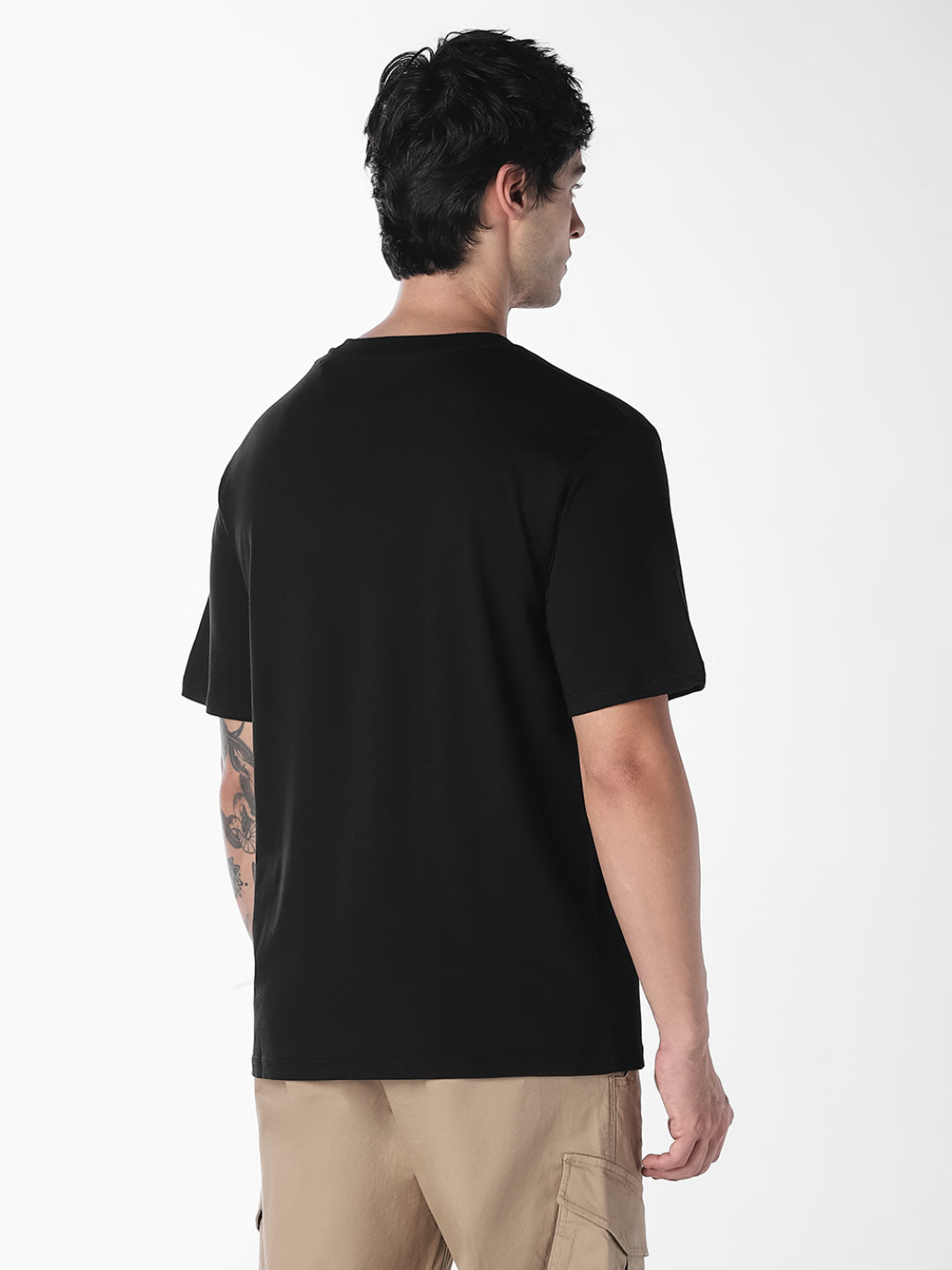 Black Boxy Fit T-shirt