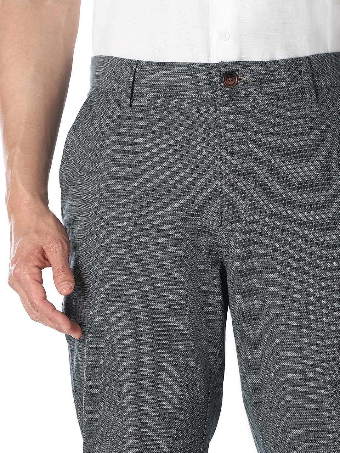 Faded Denim Slim Fit Chinos