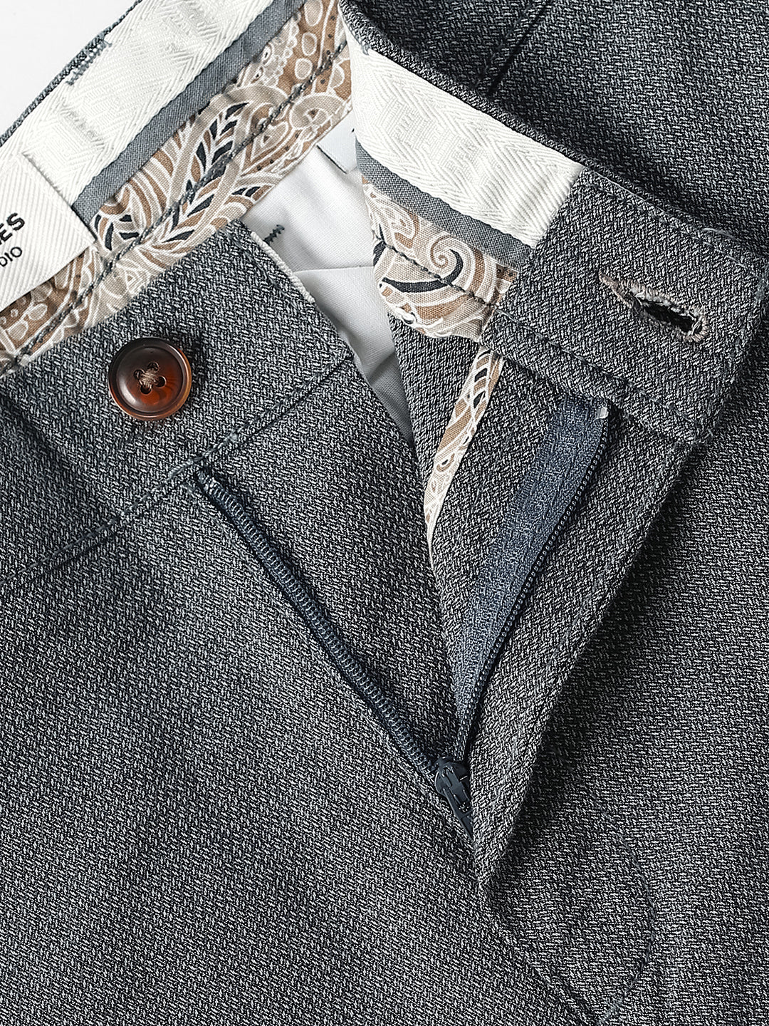Faded Denim Slim Fit Chinos