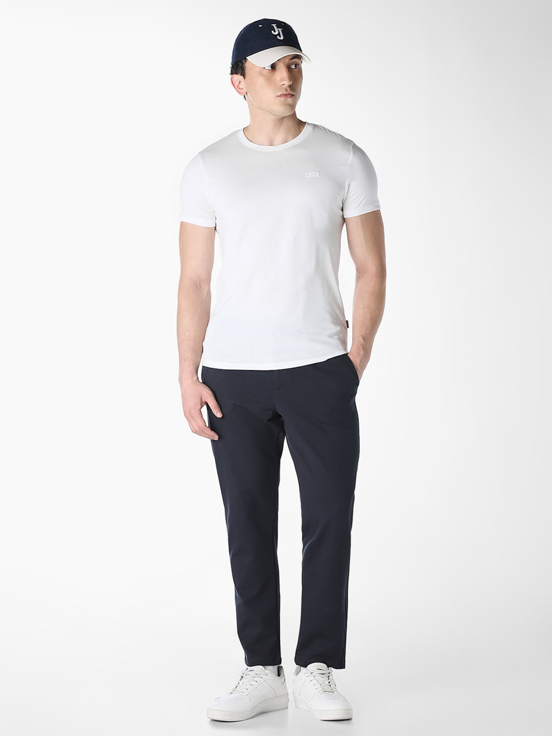 Navy Blue Regular Fit Jogger Pants