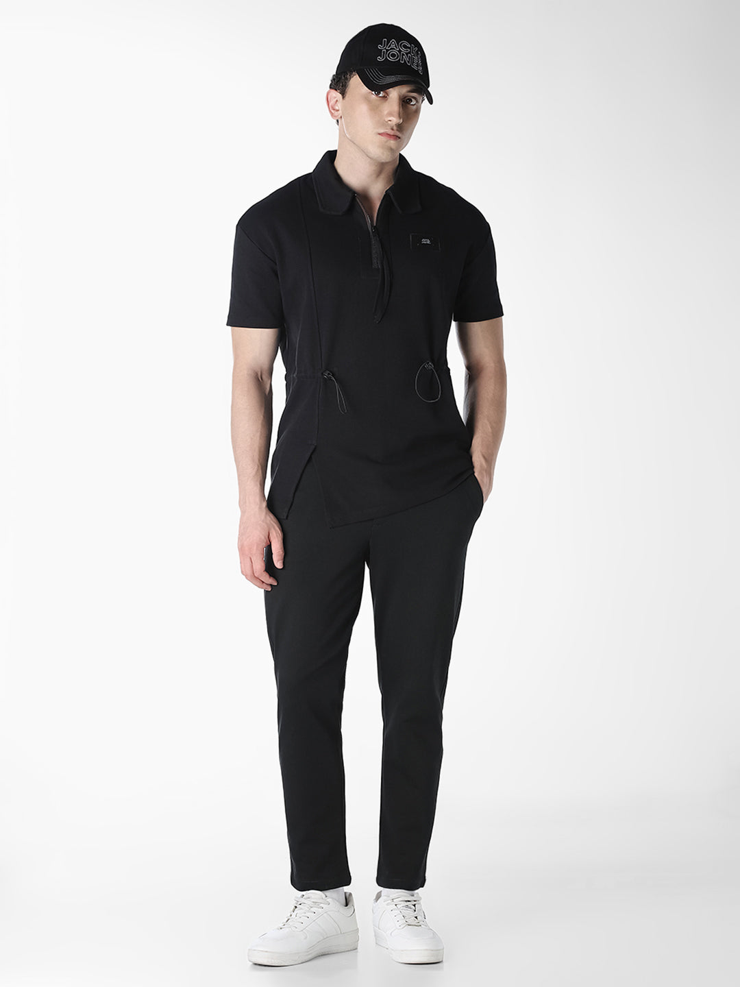 Black Regular Fit Jogger Pants