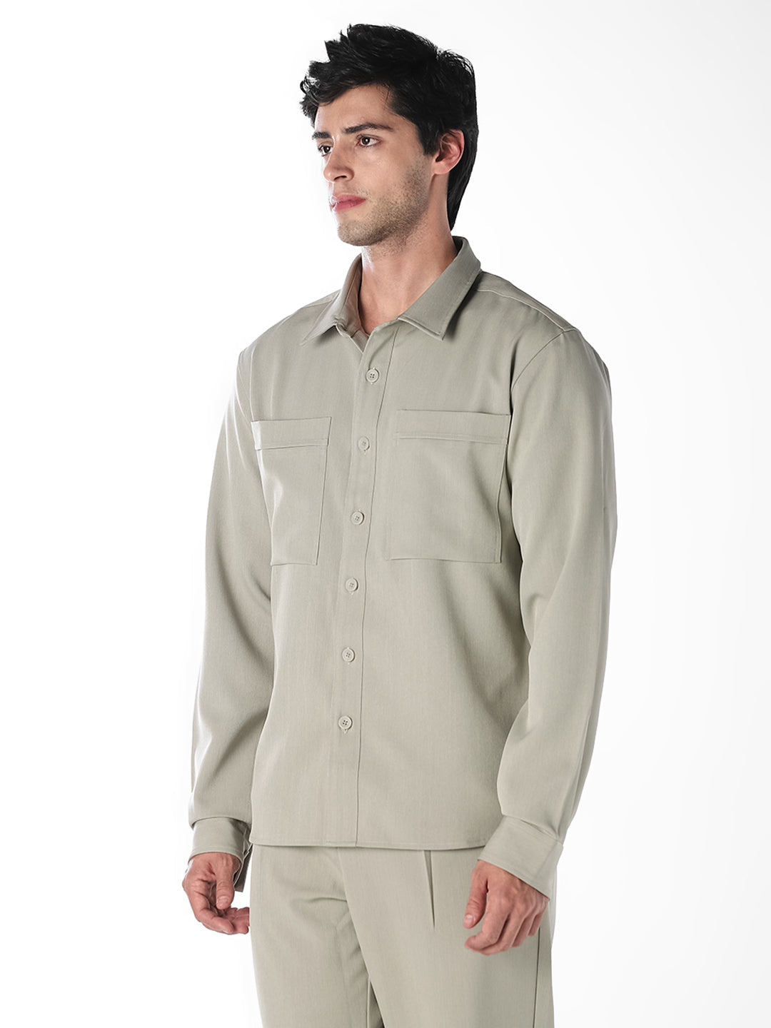 Patch Pocket Oversized Shirt