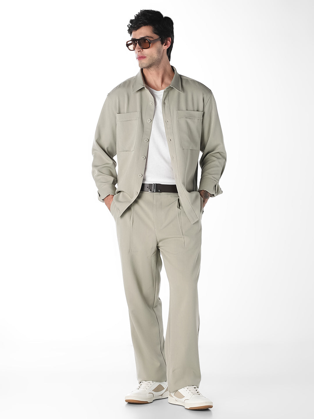 Patch Pocket Oversized Shirt