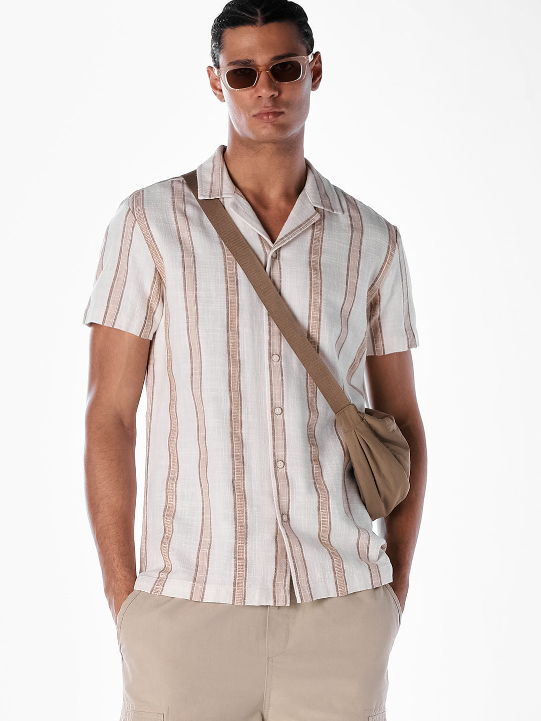 Striped Cotton Comfort Fit Shirt