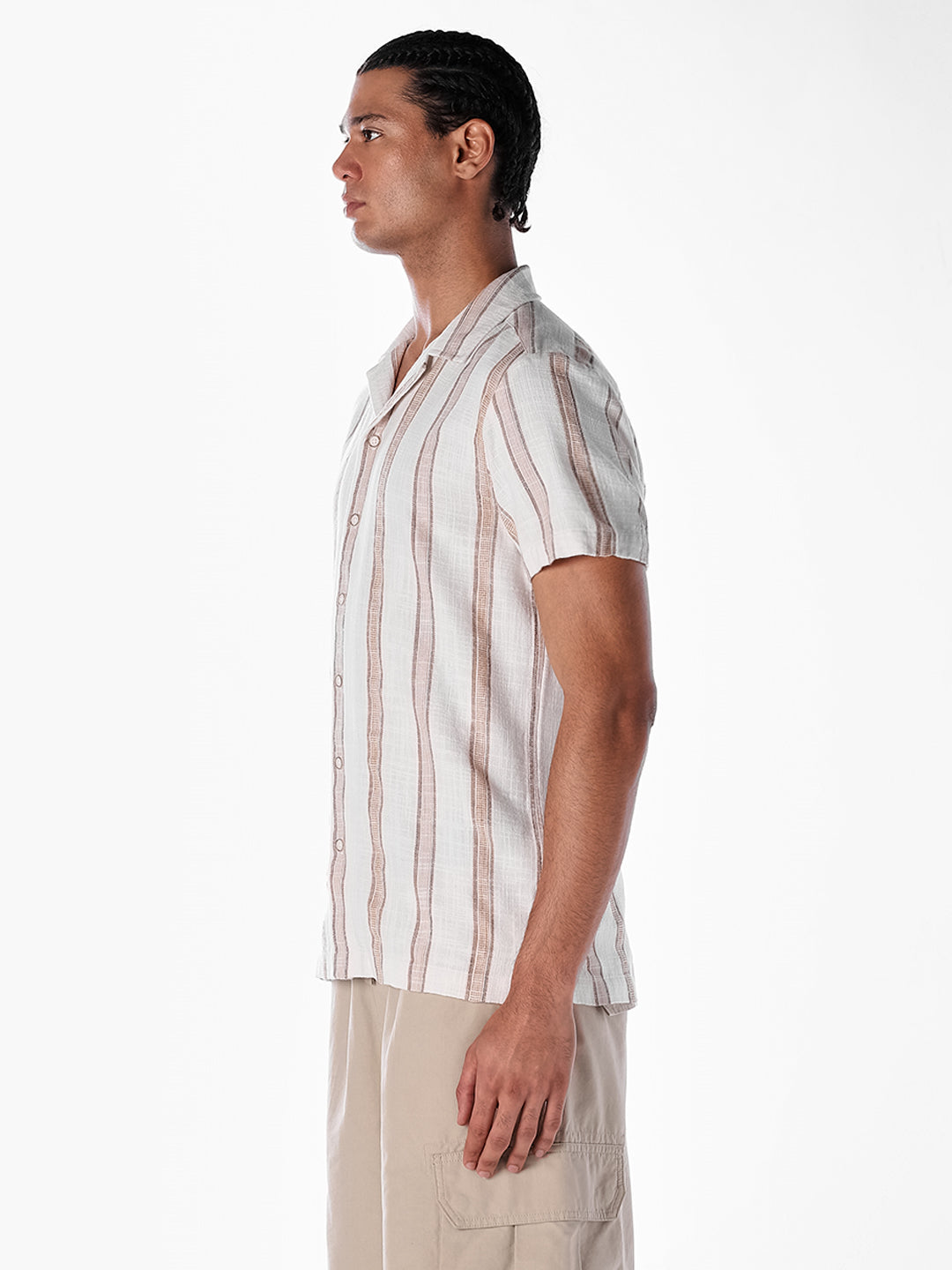 Striped Cotton Comfort Fit Shirt