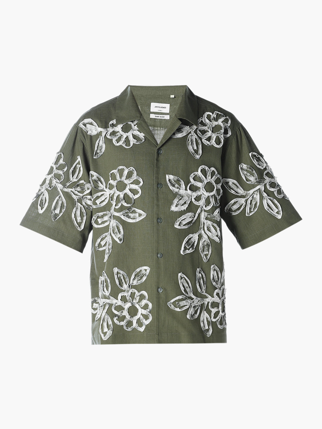 Applique Embroidered Oversized Shirt