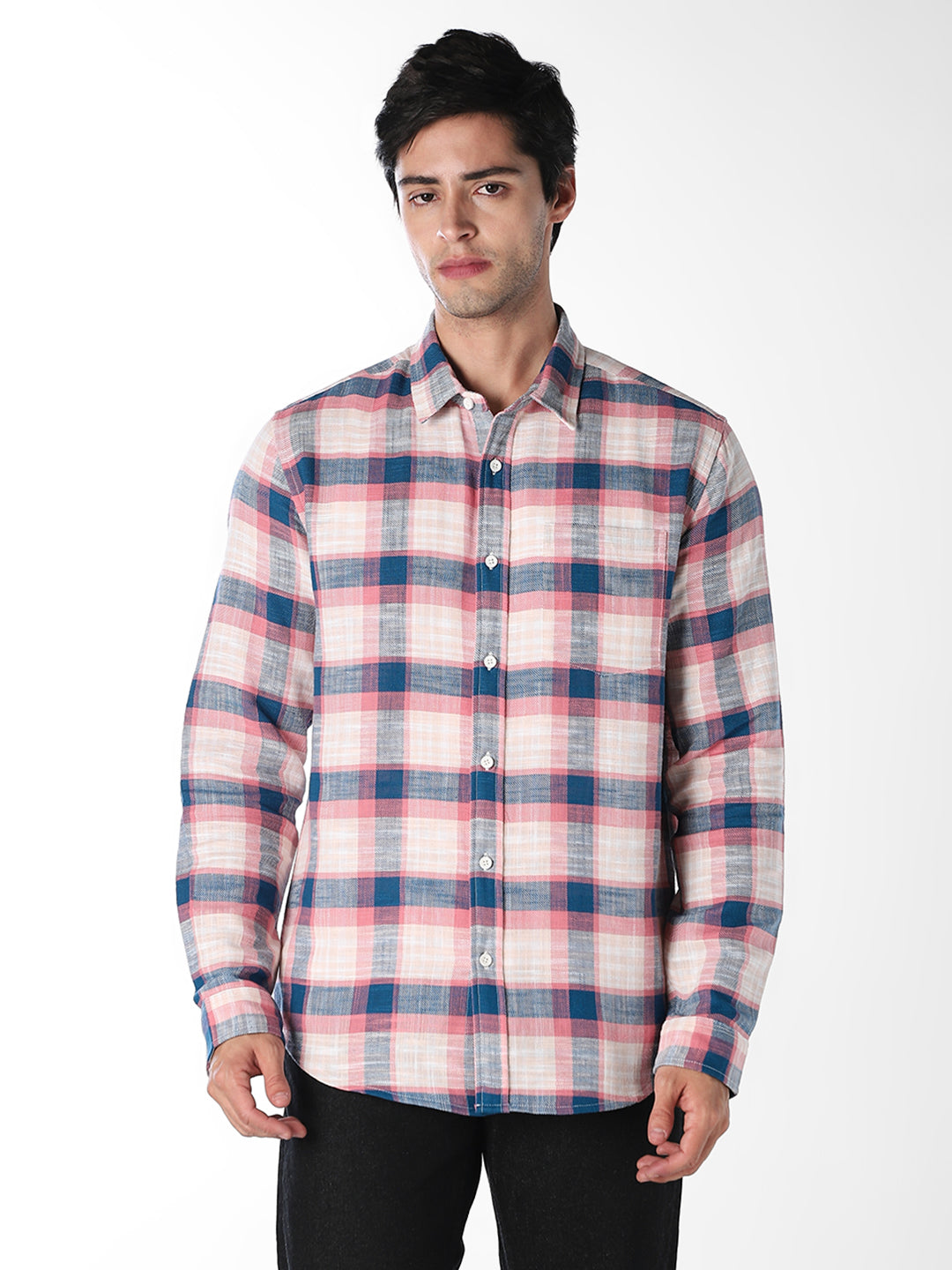 Cotton Check Full Sleeves Shirt
