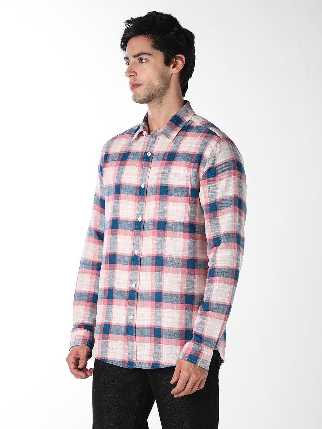 Cotton Check Full Sleeves Shirt