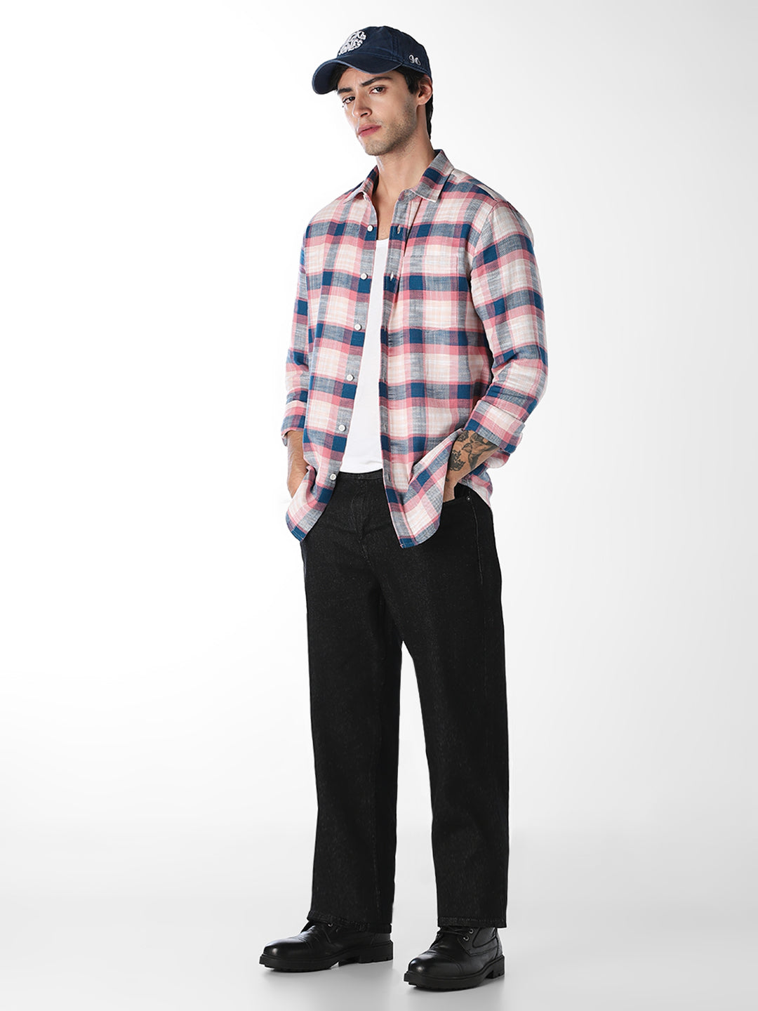 Cotton Check Full Sleeves Shirt