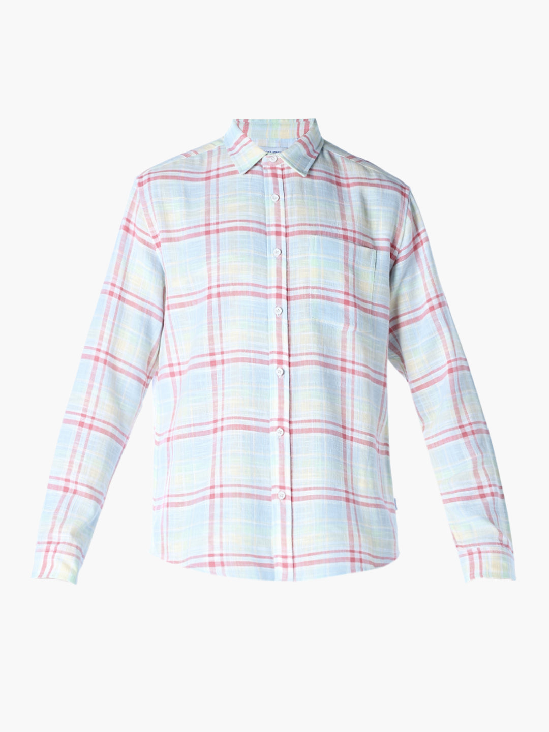 Pastel Green Check Cotton Shirt