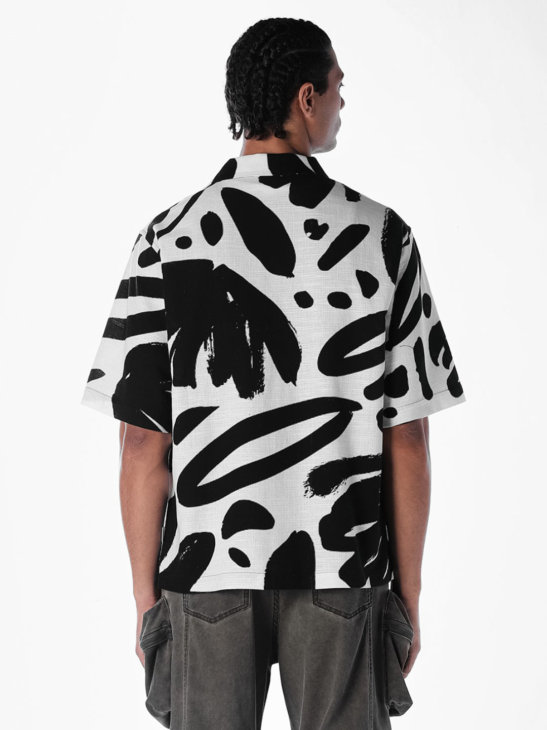 Monotone Printed Cotton Shirt