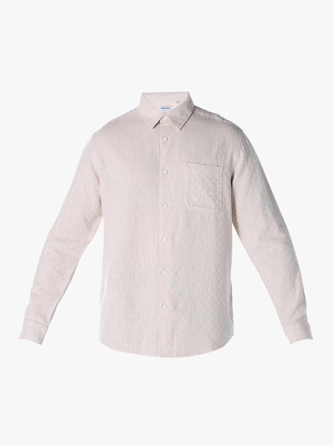 Textured Weave Full Sleeves Shirt