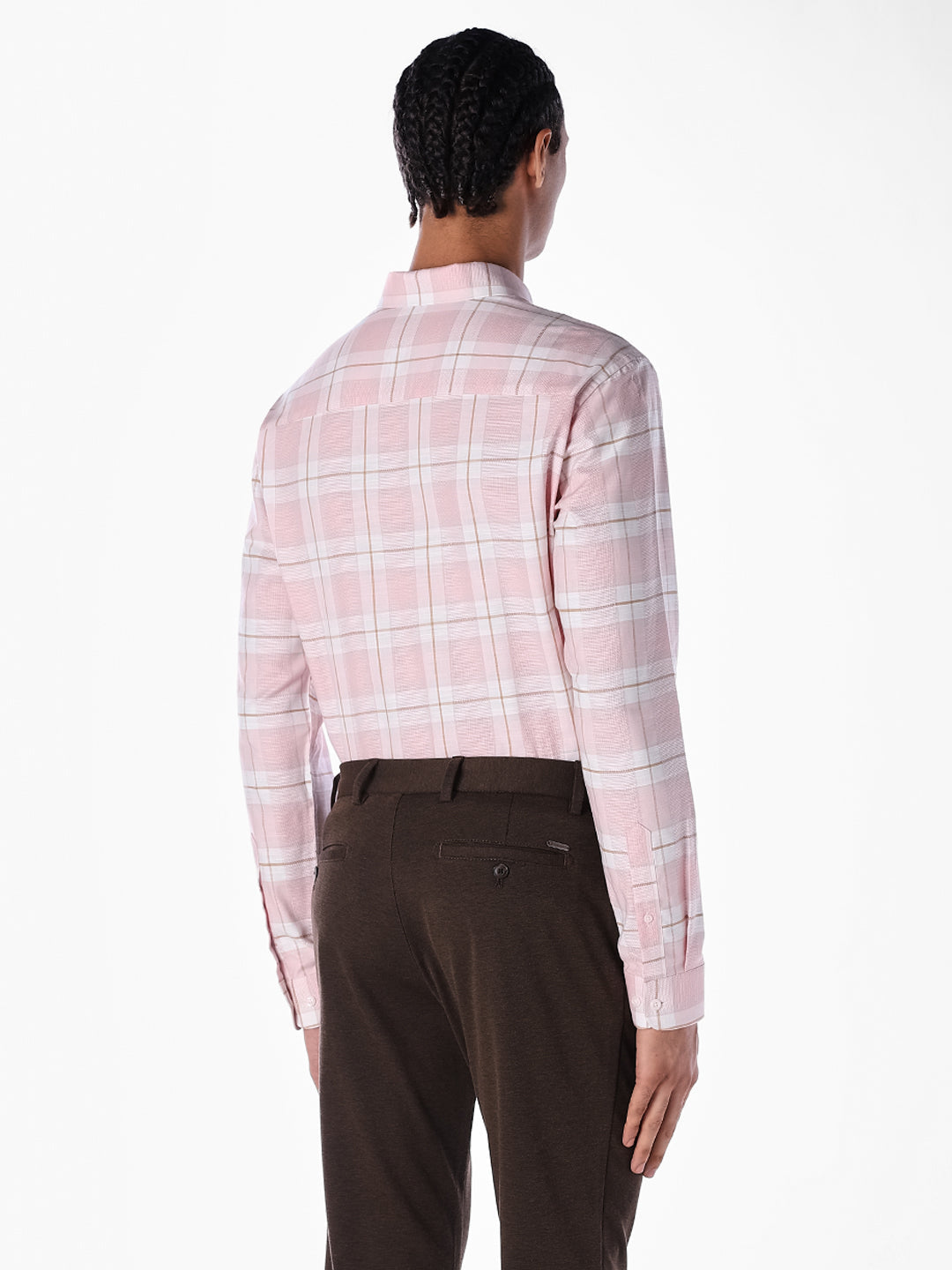 Pink Check Cotton Shirt