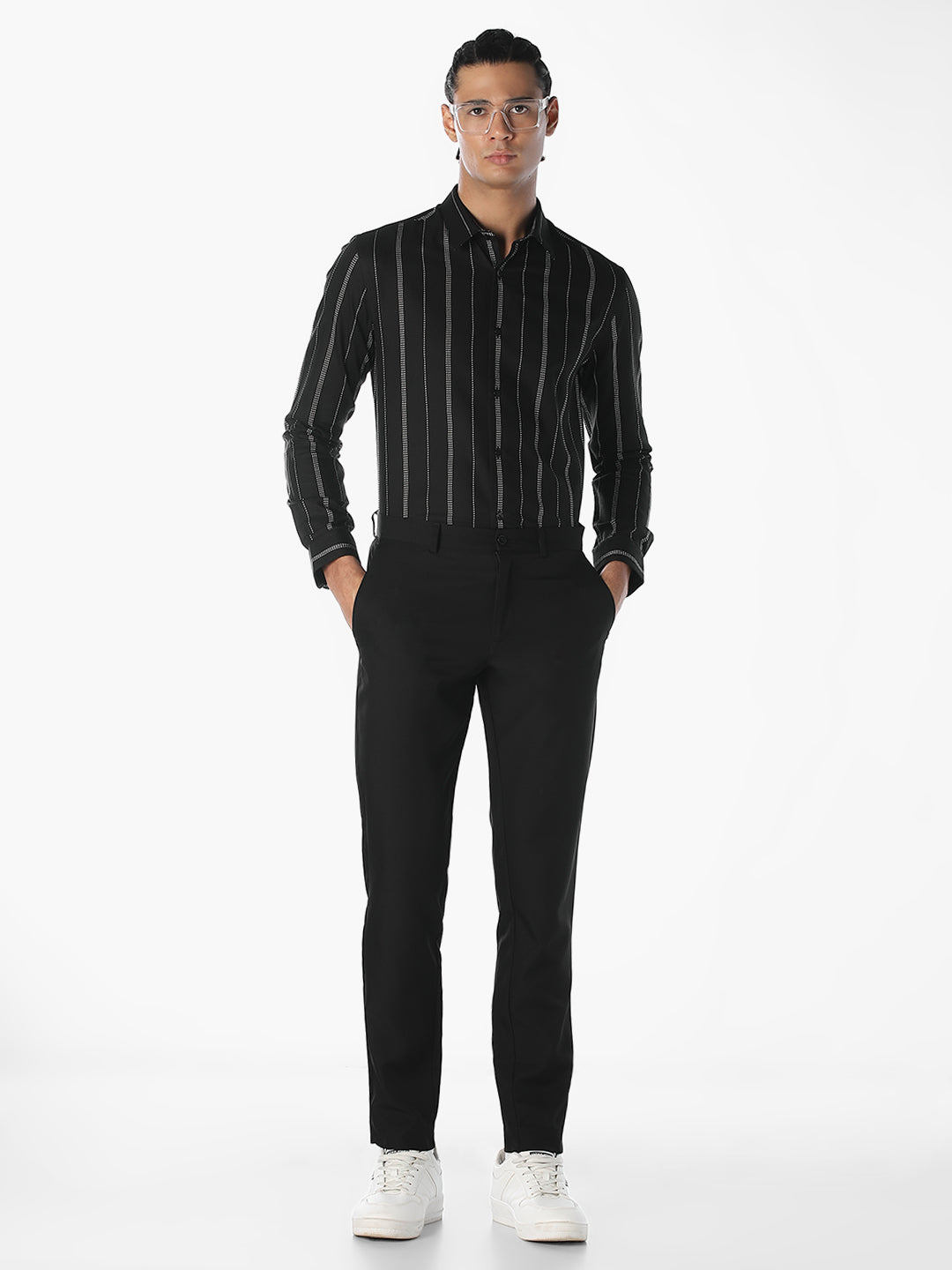 Striped Dobby Slim Fit Shirt