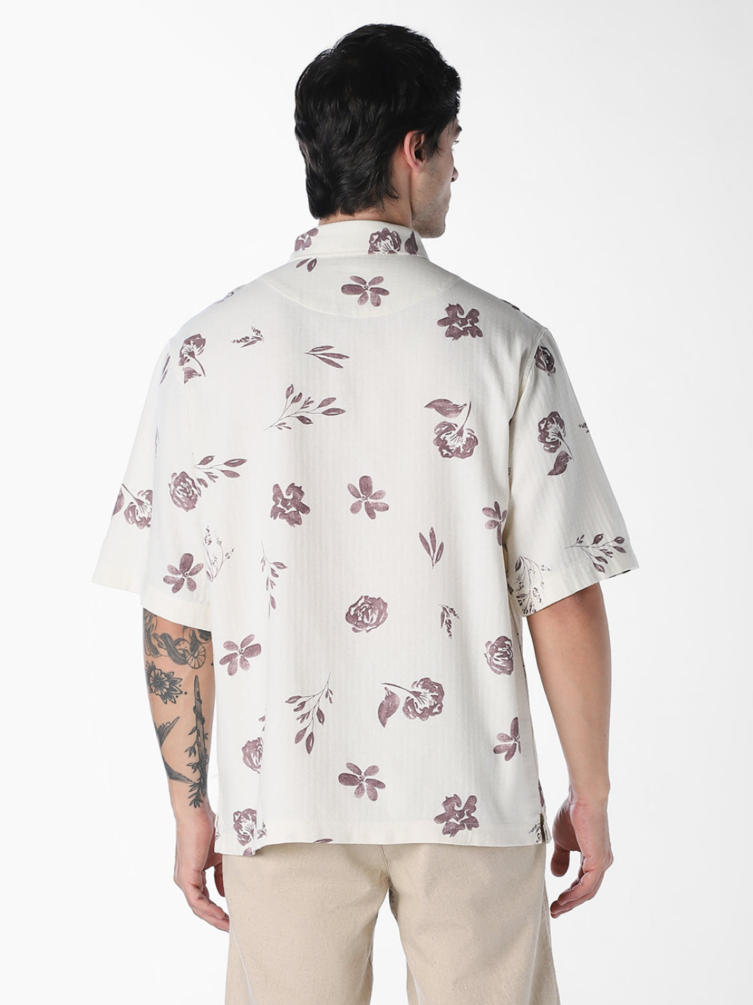 Floral Cotton Oversized Shirt