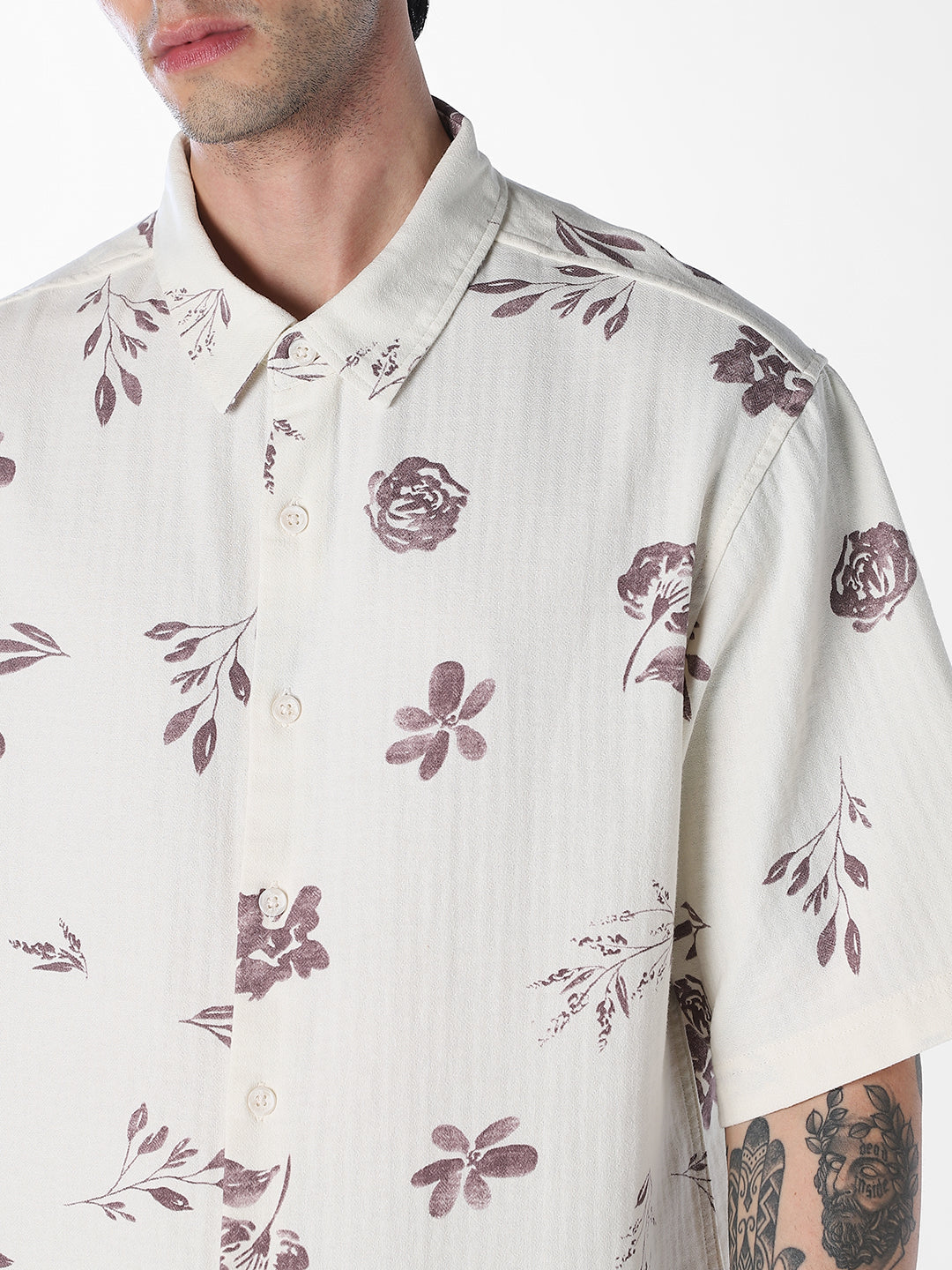 Floral Cotton Oversized Shirt