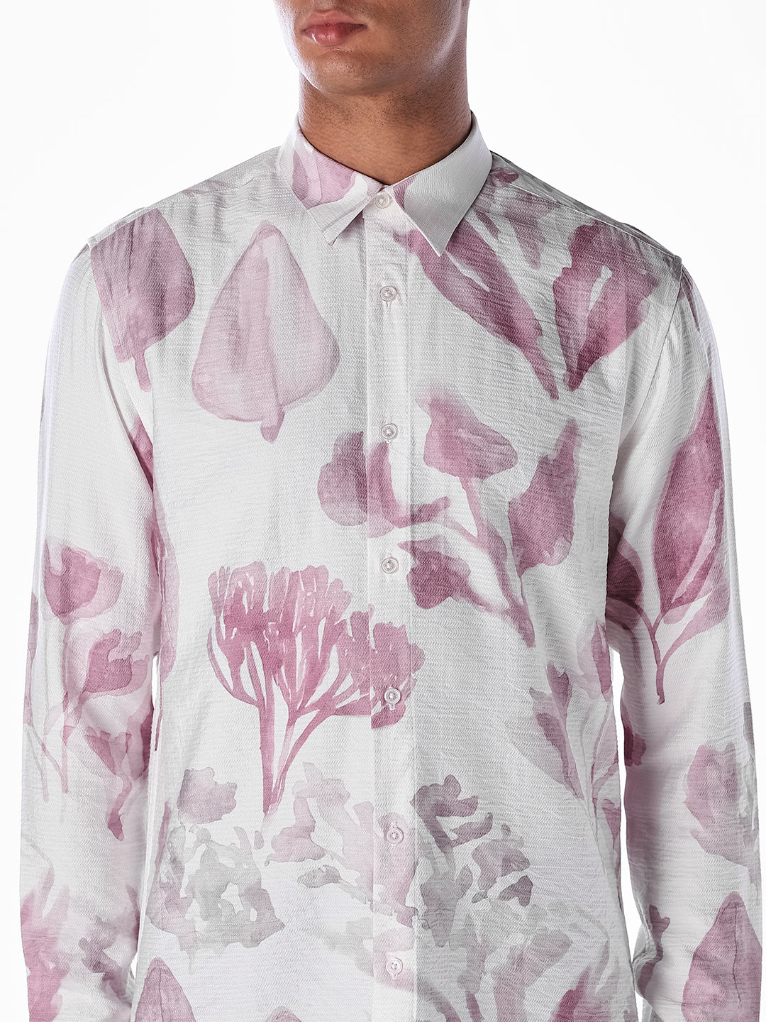 Floral Slim Fit Full Sleeves Shirt