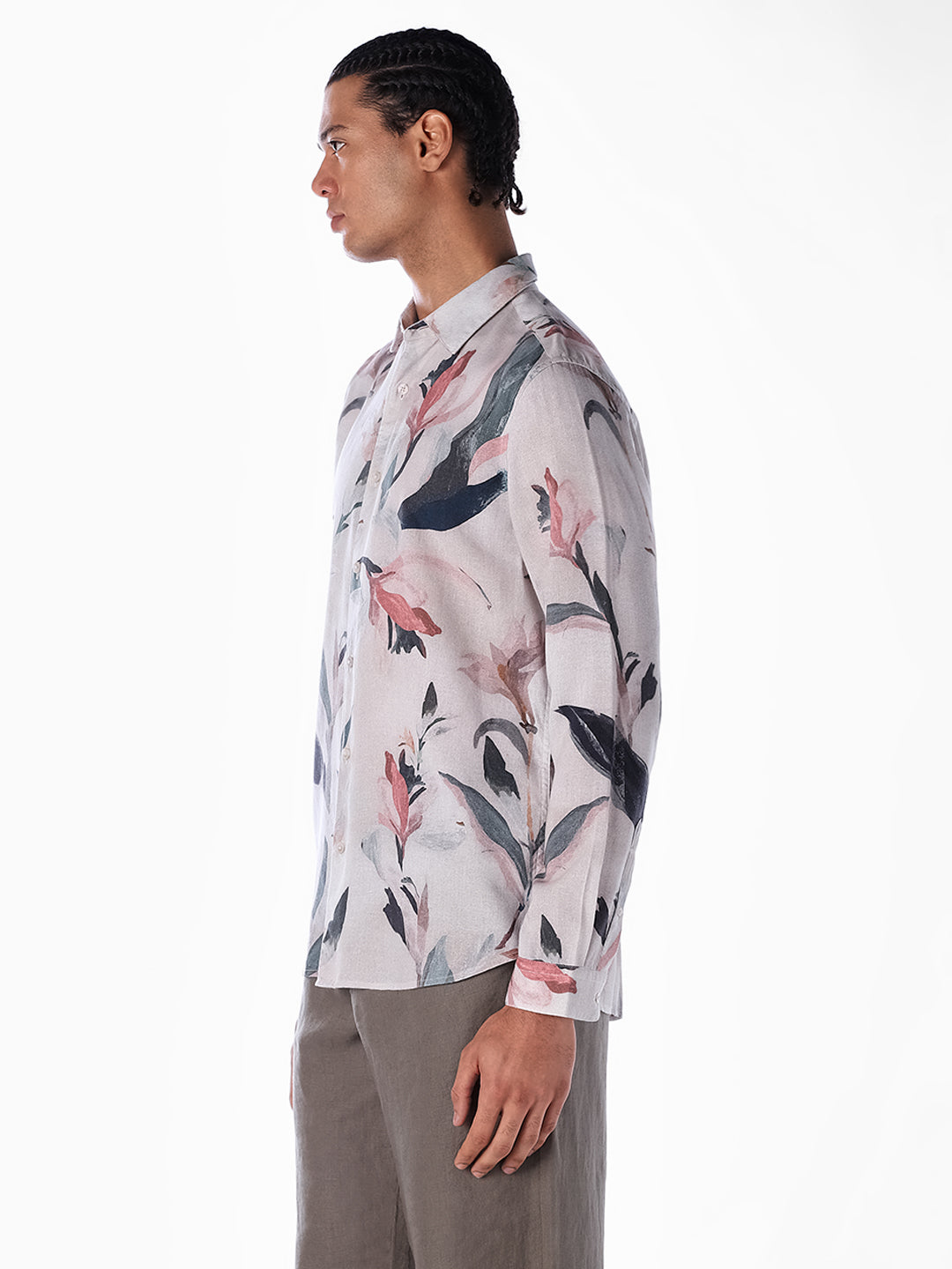 Floral Print Slim Fit Shirt