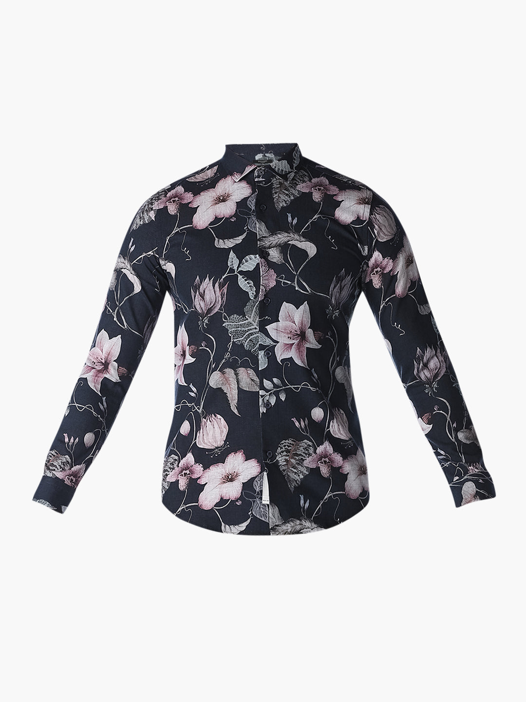 Printed Linen Blend Shirt