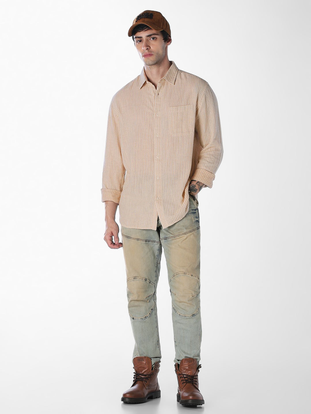 Dobby Cotton Full Sleeves Shirt